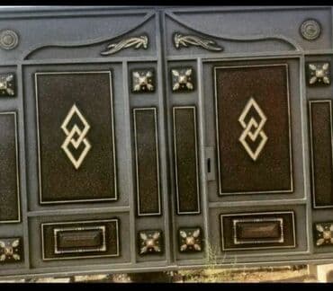 купить железные ворота: Железо Дворовые ворота, С дверью — 1