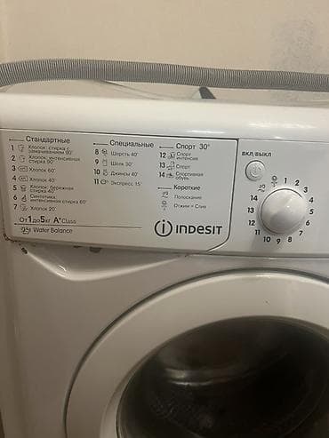 Paltaryuyan maşın Indesit, 5 kq, Təmirə ehtiyacı var, Avtomat, Qurutmasız, Ünvandan götürmə