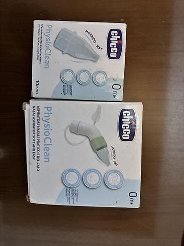 Uşaq geyimi və ayaqqabıları: Məhsul: Chicco PhysioClean – burun aspiratoru və ucluq dəsti (0m+) — 1