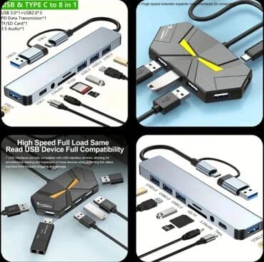 kamera dəsti: Çoxfunksiyalı USB-C OTG KART OXUYUCU ADAPTERİ. SD və TF kartları — 12