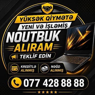 2 ci el plansetler: YÜKSƏK QİYMƏTƏ NOUTBUK ALIRAM TEKLİF EDİN YENİ VƏ İŞLƏMİŞ — 1