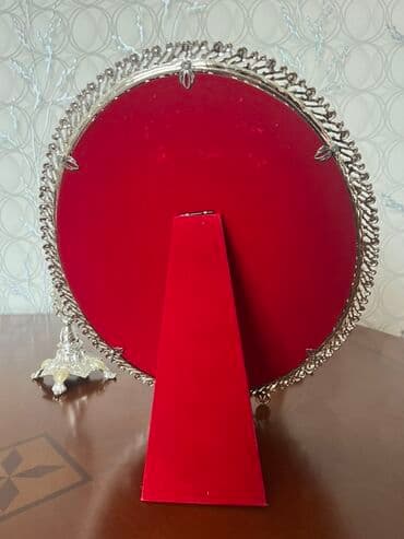 детские альбомы для фотографий: Zərif dekor dəsti – güzgü və iki şamdan - Tərkib: 1 ədəd dairəvi — 4