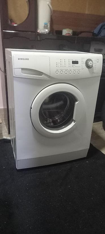 Няни, сиделки: Samsung paltaryuyan maşın - Ön yükləməli, klassik ağ korpus - — 4