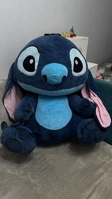 Oyuncaqlar: Böyük ölçülü Stitch yumşaq oyuncaq - Rəng: tünd mavi-göy, açıq mavi — 1