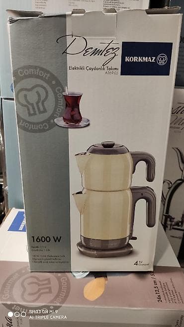 Samovar elektrik çaydan çaynik caydan caynik Korkmaz Turk istehsali — 2