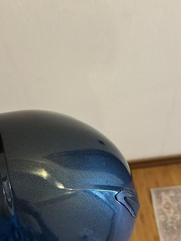 cg motor: Tam üzlü motosiklet dəbilqəsi - Rəng: tünd mavi metalik, parlaq örtük — 2