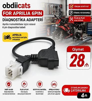 yamaha moto: Motosiklet üçün diaqnostika kabeli. Qiymət və modellər elandakı — 6