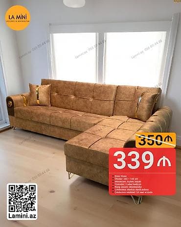 kiçik divanlar: Künc divan, Açılan, Bazalı, Şəhərdaxili pulsuz çatdırılma — 1