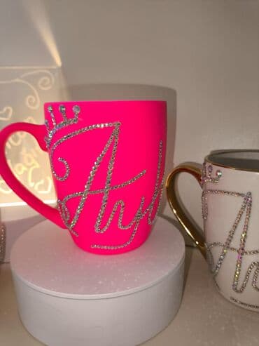 hərflərin bəzəkli yazılışı: Fincanlar, Keramika, 1 əd — 10