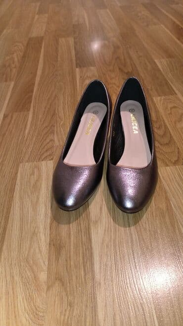 женские золотистые туфли: Туфли, Размер: 39, Новый — 4