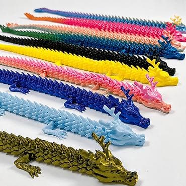 oyuncaq it: 3D çaplı fleksibil “Çin əjdahası” fiqurları - Material: yüksək — 2
