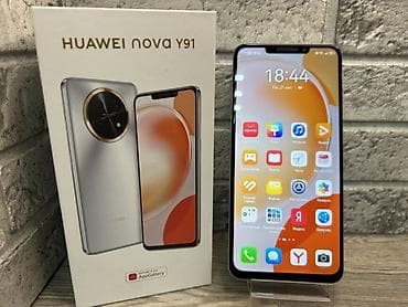 iphone 6 64gb: Huawei nova Y91, rəng - Qara, Barmaq izi — 1