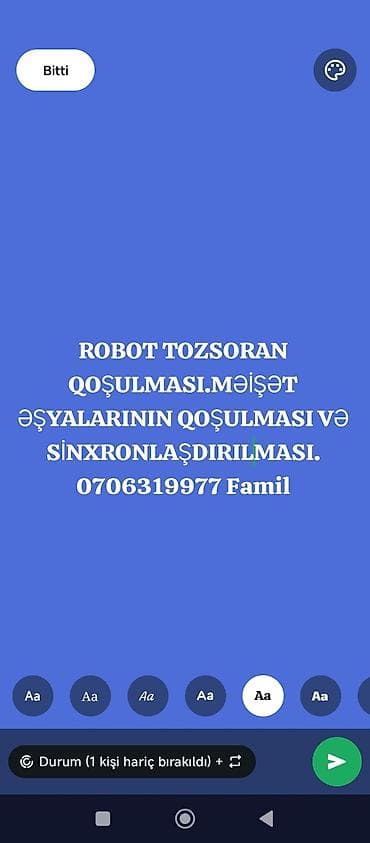 Təmir, Tozsoranlar, Evə gəlməklə