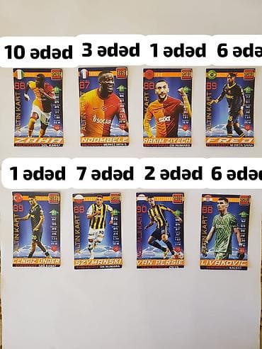 Məhsul: Futbolçu kolleksiya kartları dəsti Təsvir: - Müxtəlif — 8