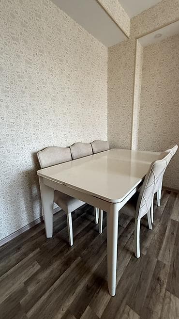 Mətbəx üçün, Açılmayan, Dördbucaq masa, 6 stul — 1