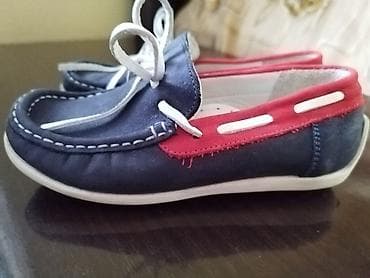 uşaq üçün makasin: Rəng - Göy Mokasinlər, Ölçü: 26, Uniseks — 1