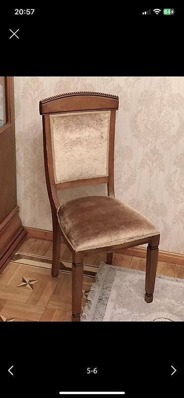 taxta iwlenmiw: Qonaq otağı üçün, Açılmayan, Dördbucaq masa, 6 stul — 3