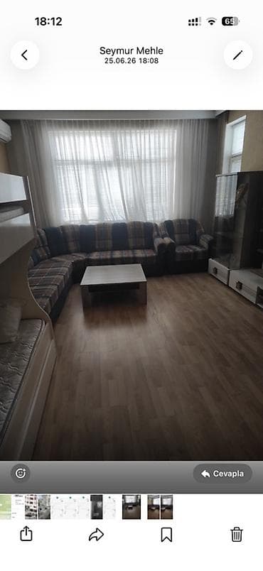 taxta ref: Künc divan dəsti və orta stol - L‑şəkilli böyük künc divan — 2