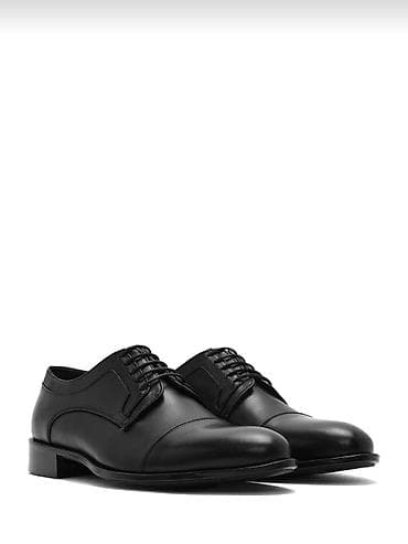 Kişi klassik dəri ayaqqabısı – qara rəng - Model: Oxford/Derby