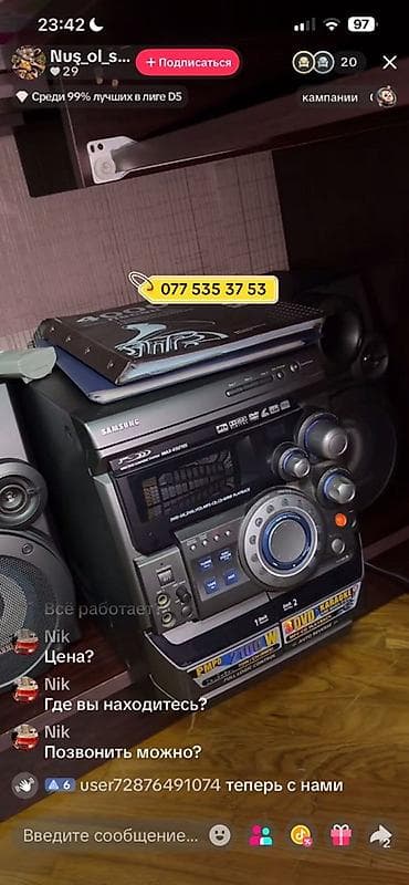 Samsung MAX-K20/RS ev audiosistemi - 2 kolonkalı kompakt Hi-Fi mini