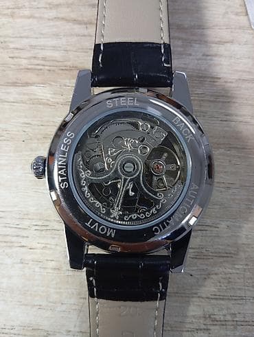 Digər aksesuarlar: AOKULASIC mexaniki qol saatı – avtomatik mexanizm, skeleton dizayn - — 2