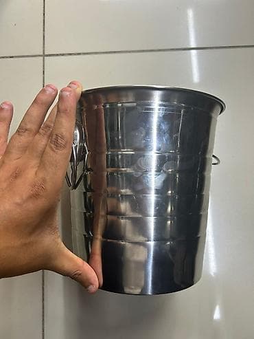 aglay daş: Paslanmayan poladdan metal buz vedrəsi - Material: yüksək keyfiyyətli — 2