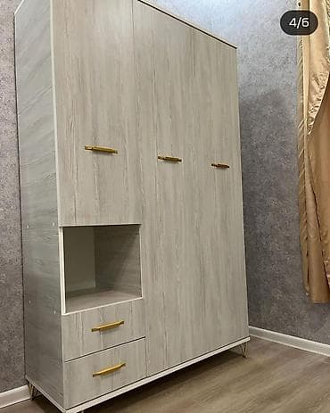 kicik dolablar: Yeni, 3 qapılı, Güzgülü, Ağ, Digər material, Açılan, Düz dolab — 2