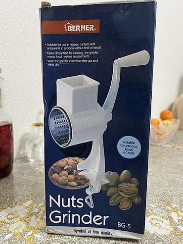 ev aksesuar: Berner BG-5 qoz-fındıq üyüdəni - Mexaniki əl üyüdəni: qolu fırladaraq — 1