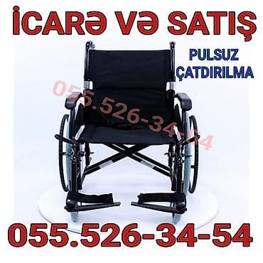 Tibbi geyim: Təkərli əlil arabası – icarə və satış xidməti - Komfortlu, yüngül və — 1