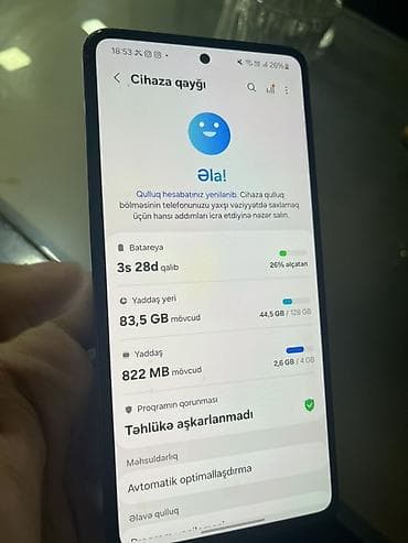 htc yeni model: Samsung Galaxy A52, 128 GB, rəng - Bənövşəyi, Sensor — 6