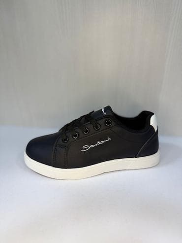 Unisex gündəlik krossovkalar – Santoni yazılı model - Rənglər: ağ — 3