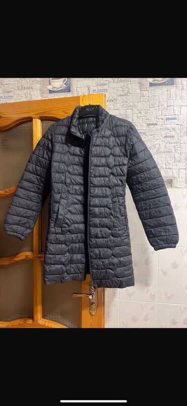 Paltolar: Qadınlar üçün yüngül şişmə palto/kurtka - Rəng: qara-boz (qrafit) - — 1