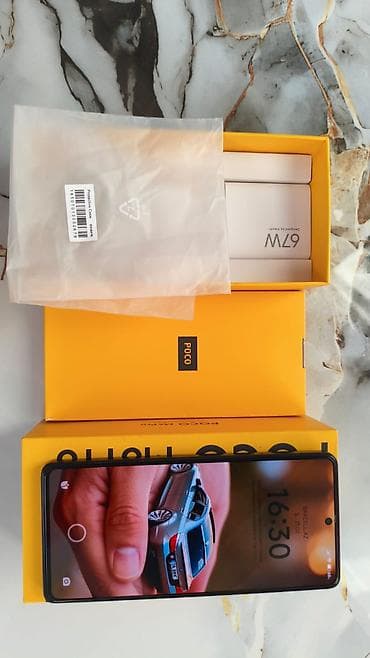 telefon android: Poco M6 Pro, 256 GB, rəng - Mavi, Barmaq izi — 5