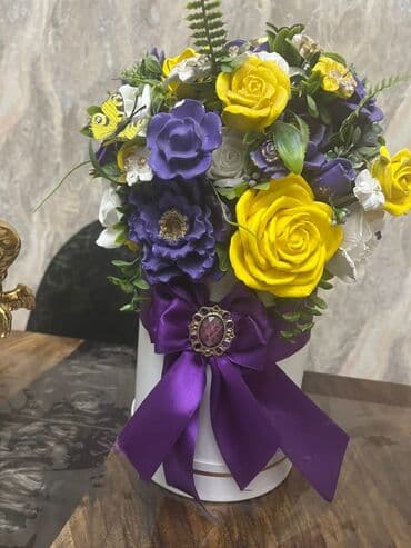 Dashdan gul destesi, gozel hediyyelik