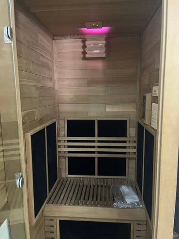 ucuz taxta qapılar: Sauna (tək nəfərlik) kabina İnfraqırmızı tək nəfərlik sauna kabinası — 2