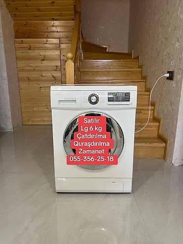 Paltaryuyan maşın LG, 6 kq, İşlənmiş, Avtomat, Qurutmasız, Kredit yoxdur, Pulsuz çatdırılma