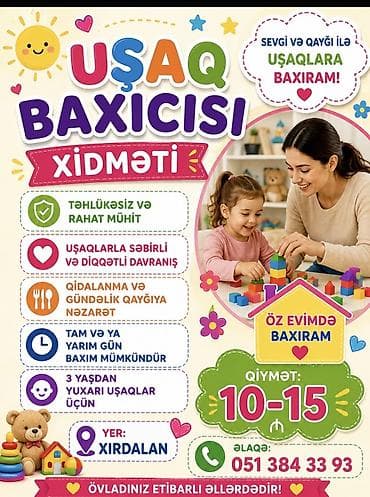 5555 test cavablari: Uşaq baxıcısı xidməti - Sevgi və qayğı ilə uşaqlara nəzarət - — 1