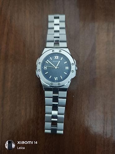 saat şamdan: Qol saatı, rəng - Gümüşü — 1