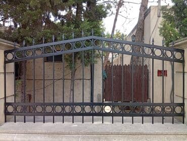 Dəmir darvaza – dekorativ və möhkəm konstruksiya - Material: qalın