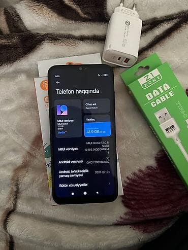 xiaomi note 10: Redmi Note 8, 64 GB, rəng - Qara, Face ID — 3