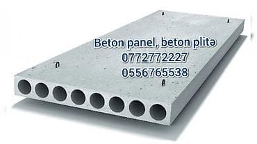 Beton plitə, beton panel, beton blok. Eni 1 metr, 1,2 metr veya 1,5 lalafo.az -da Beton plitə, beton panel, beton blok. Eni 1 metr, 1,2 metr veya 1,5