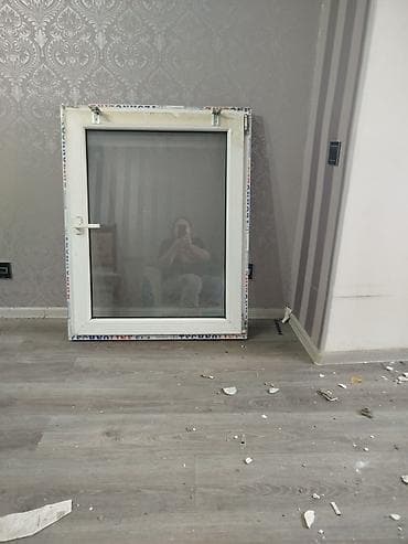 balka: PVC pəncərə çərçivəsi və şüşə paket - Material: ağ PVC profil - — 1