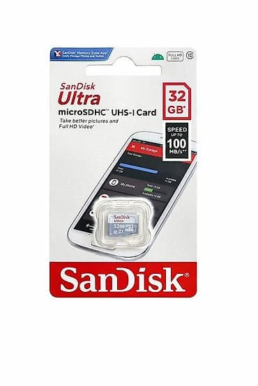 canon eos 1200d: SanDisk Ultra microSD/SDHC/SDXC UHS‑I yaddaş kartları 16GB-17azn — 2