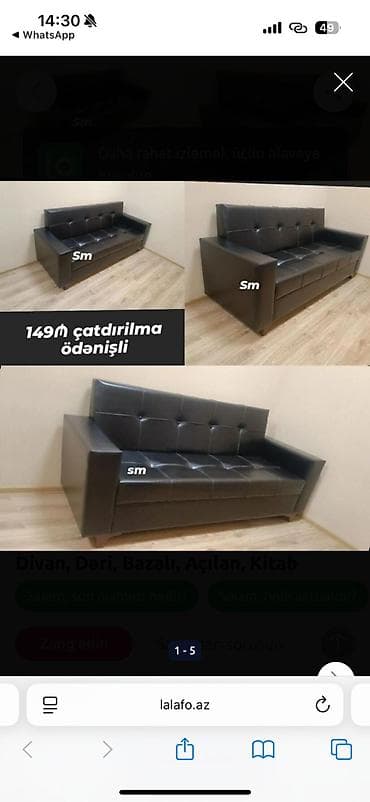 dəmir divanlar: Di̇van-kravat, Açılan, Bazalı, Parça, Ödənişli çatdırılma — 2