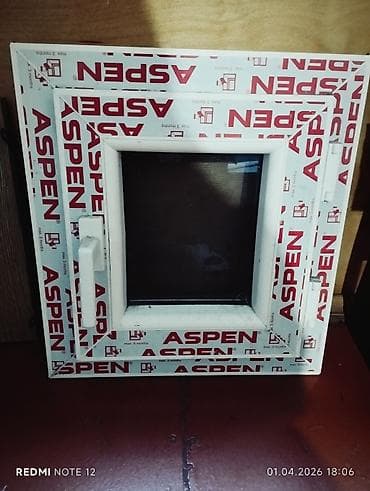 plastik cen: ASPIN marka PVC pəncərə - Material: ağ PVC profil (ASPIN brendi) — 2