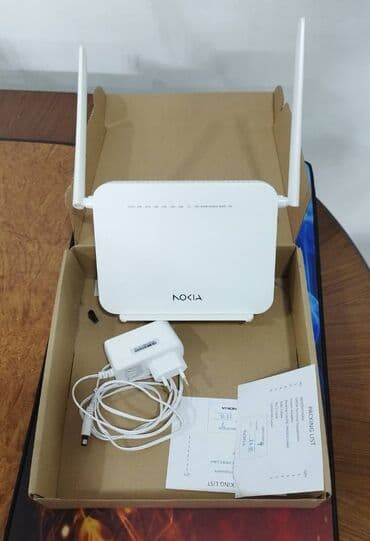 Modemlər və şəbəkə avadanlıqları: Nokia Wi‑Fi router Xüsusiyyətlər: - İki ədəd xarici antenna – geniş — 1