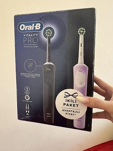 Oral-B Vitality Pro Protect X Clean – Elektrikli diş fırçası, ikili — 1