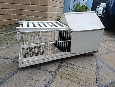 ev dovsani: Heyvan daşıma və saxlanma üçün taxta-metal qəfəs/yuva - Material — 3