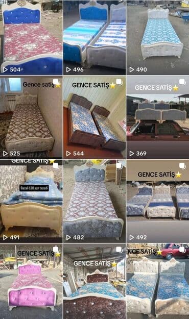 kreditle taxta satisi: Təknəfərlik çarpayı, Bazalı, Matras ilə, Azərbaycan — 1