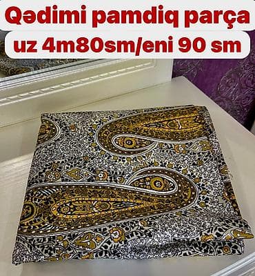first home tekstil: Qədimi pambıq parçalar dəsti - 1-ci parça: 4 m 80 sm uzunluq, 90 sm — 4